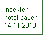 Insekten-
hotel bauen
14.11.2018
